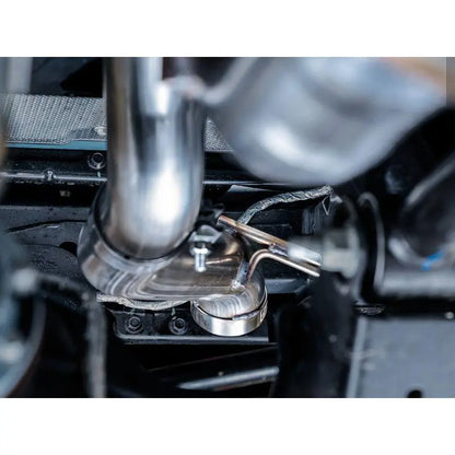 AWE Tuning 2021+ Ford Bronco 0FG Exhaust (No Tips) w/ Bash Guard NP Motorsports