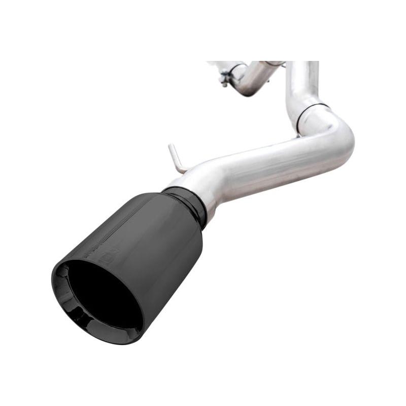 AWE Tuning 2021+ Ford Bronco 0FG Single Rear Exit Exhaust w/Diamond Black Tip & Bash Guard - Get it from Bo