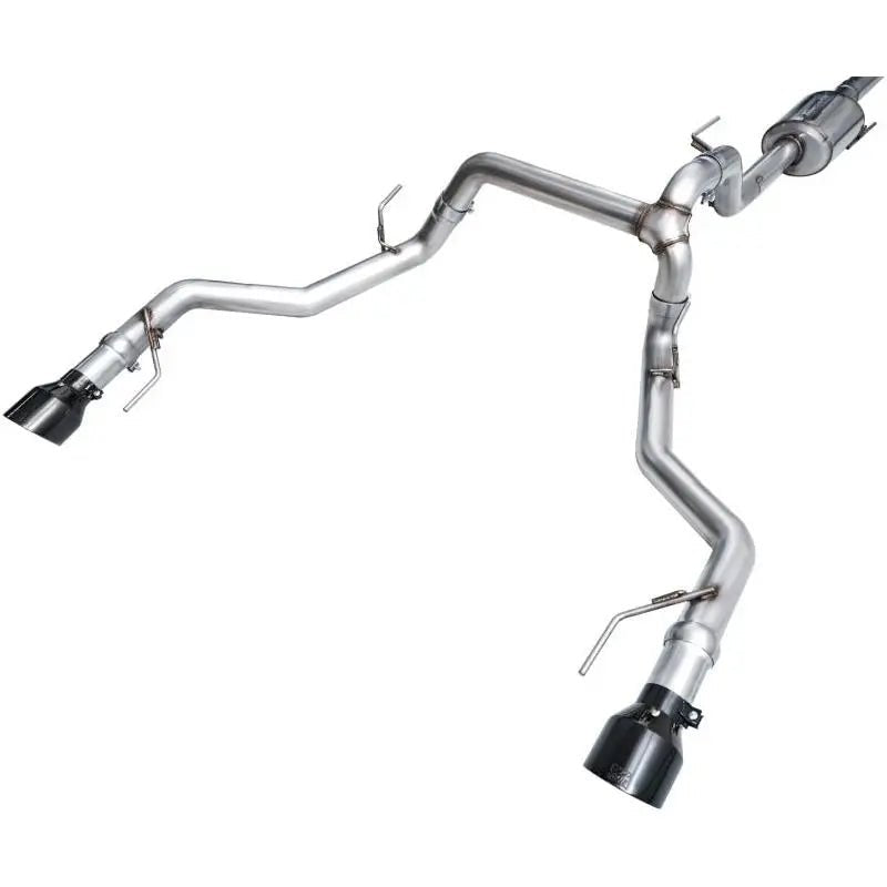 AWE Tuning 2021+ Ford F-150 Tremor (w/ Bumper Cutouts) 0FG Non-Resonated Catback -Diamond Black Tips - Get it from Bo
