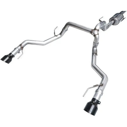 AWE Tuning 2021+ Ford F-150 Tremor (w/ Bumper Cutouts) 0FG Non-Resonated Catback -Diamond Black Tips - Get it from Bo