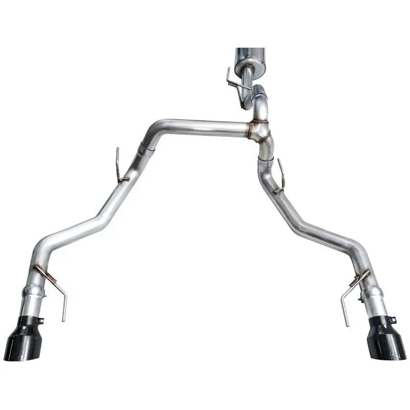 AWE Tuning 2021+ Ford F-150 Tremor (w/ Bumper Cutouts) 0FG Non-Resonated Catback -Diamond Black Tips - Get it from Bo