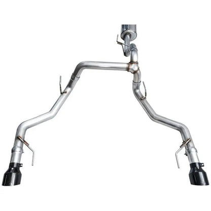 AWE Tuning 2021+ Ford F-150 Tremor (w/ Bumper Cutouts) 0FG Non-Resonated Catback -Diamond Black Tips - Get it from Bo