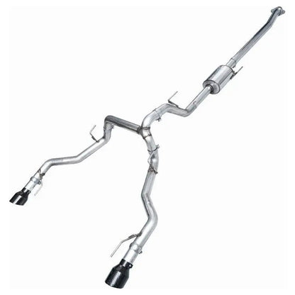 AWE Tuning 2021+ Ford F-150 Tremor (w/ Bumper Cutouts) 0FG Non-Resonated Catback -Diamond Black Tips - Get it from Bo