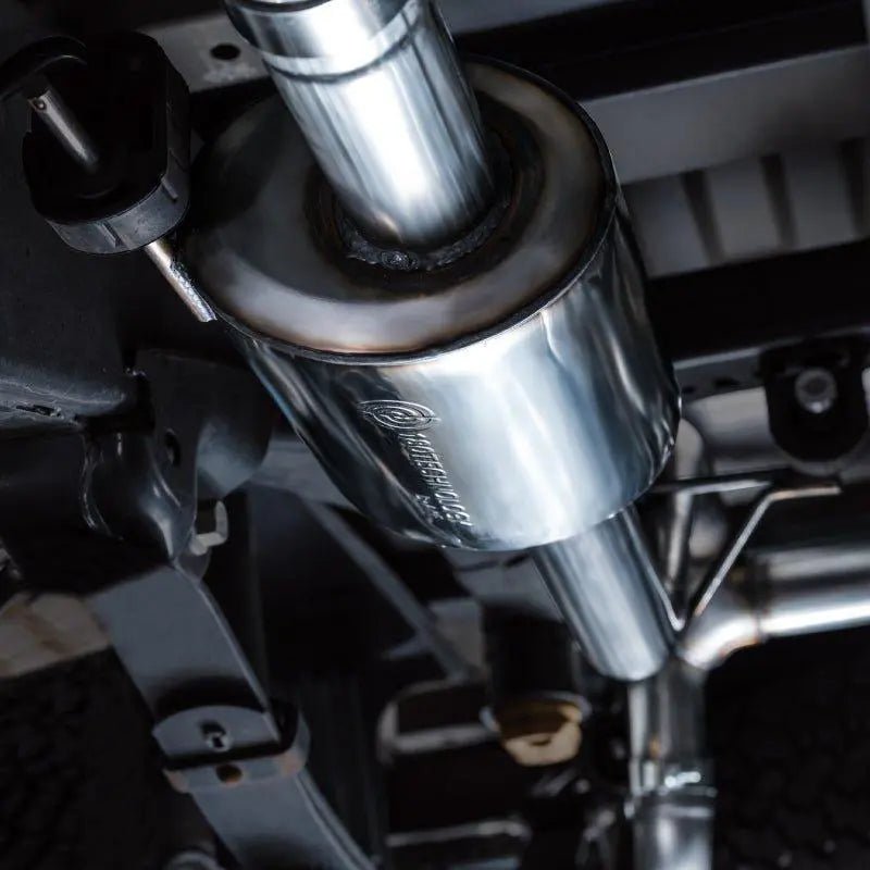 AWE Tuning 2021+ Ford F-150 Tremor (w/ Bumper Cutouts) 0FG Non-Resonated Catback -Diamond Black Tips - Get it from Bo
