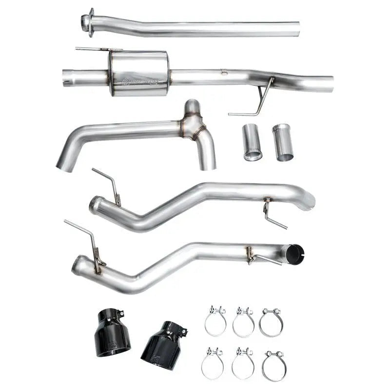 AWE Tuning 2021+ Ford F-150 Tremor (w/ Bumper Cutouts) 0FG Non-Resonated Catback -Diamond Black Tips - Get it from Bo