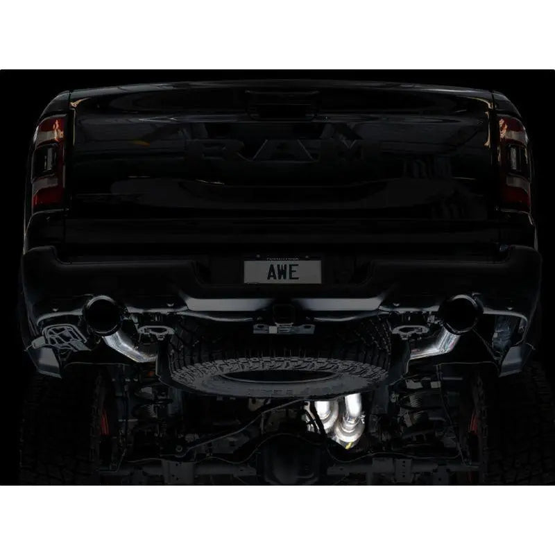 AWE Tuning 2021 RAM 1500 TRX 0FG Cat-Back Exhaust - Diamond Black Tips - Get it from Bo