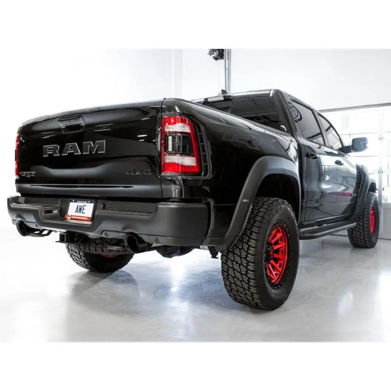 AWE Tuning 2021 RAM 1500 TRX 0FG Cat-Back Exhaust - Diamond Black Tips - Get it from Bo