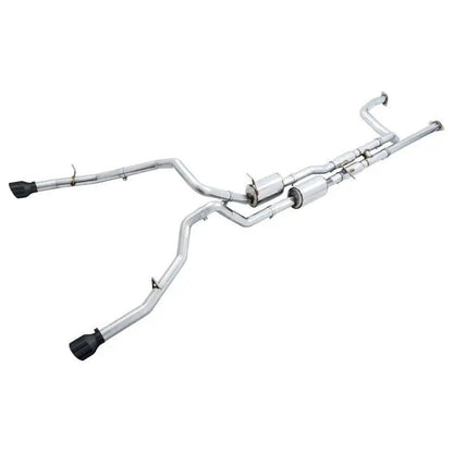 AWE Tuning 2021 RAM 1500 TRX 0FG Cat-Back Exhaust - Diamond Black Tips - Get it from Bo
