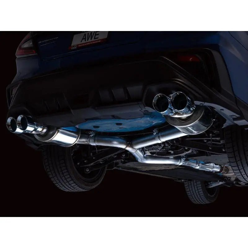 AWE Tuning 2022+ VB Subaru WRX Touring Edition Exhaust - Chrome Silver Tips - Get it from Bo