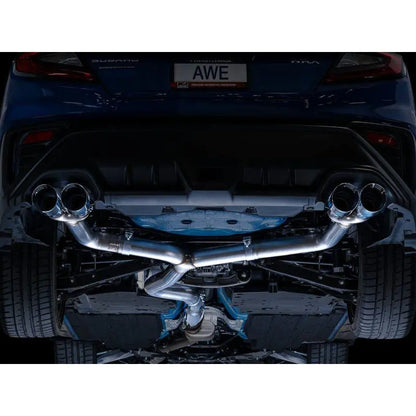 AWE Tuning 2022+ VB Subaru WRX Track Edition Exhaust - Chrome Silver Tips NP Motorsports