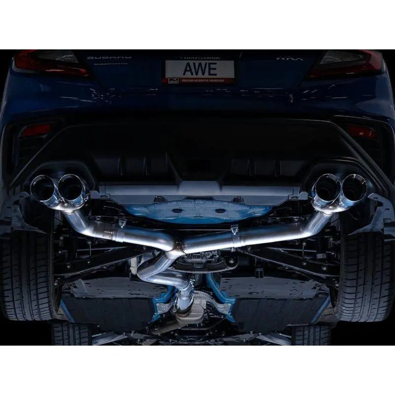 AWE Tuning 2022+ VB Subaru WRX Track Edition Exhaust - Chrome Silver Tips - Get it from Bo