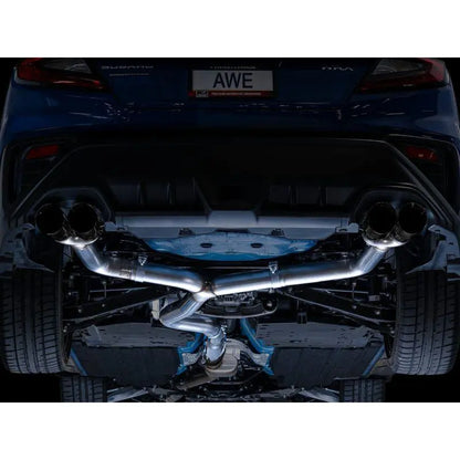 AWE Tuning 2022+ VB Subaru WRX Track Edition Exhaust - Diamond Black Tips NP Motorsports