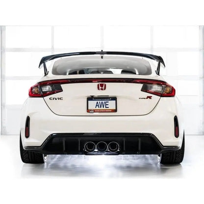 AWE Tuning 2023 Honda Civic Type R FL5 Touring Edition Exhaust w/ Triple Chrome Silver Tips - Get it from Bo