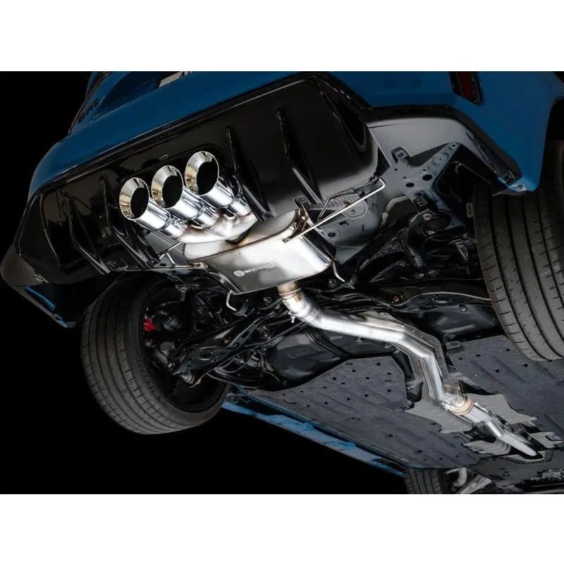 AWE Tuning 2023 Honda Civic Type R FL5 Touring Edition Exhaust w/ Triple Chrome Silver Tips - Get it from Bo