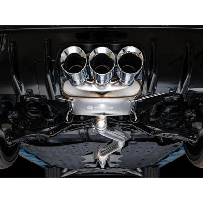 AWE Tuning 2023 Honda Civic Type R FL5 Touring Edition Exhaust w/ Triple Chrome Silver Tips - Get it from Bo