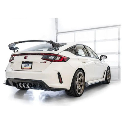 AWE Tuning 2023 Honda Civic Type R FL5 Touring Edition Exhaust w/ Triple Chrome Silver Tips - Get it from Bo