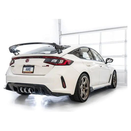 AWE Tuning 2023 Honda Civic Type R FL5 Touring Edition Exhaust w/ Triple Chrome Silver Tips - Get it from Bo