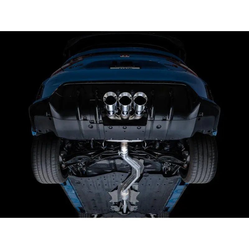 AWE Tuning 2023 Honda Civic Type R FL5 Touring Edition Exhaust w/ Triple Chrome Silver Tips - Get it from Bo