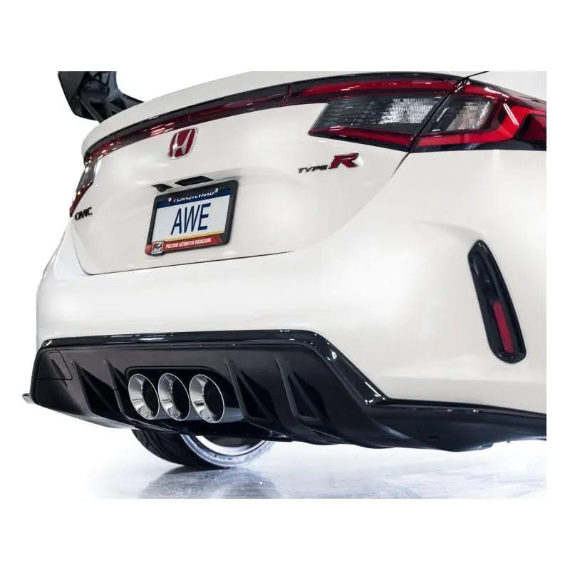 AWE Tuning 2023+ Honda Civic Type R FL5 Track Edition Exhaust w/ Triple Chrome Silver Tips - Get it from Bo