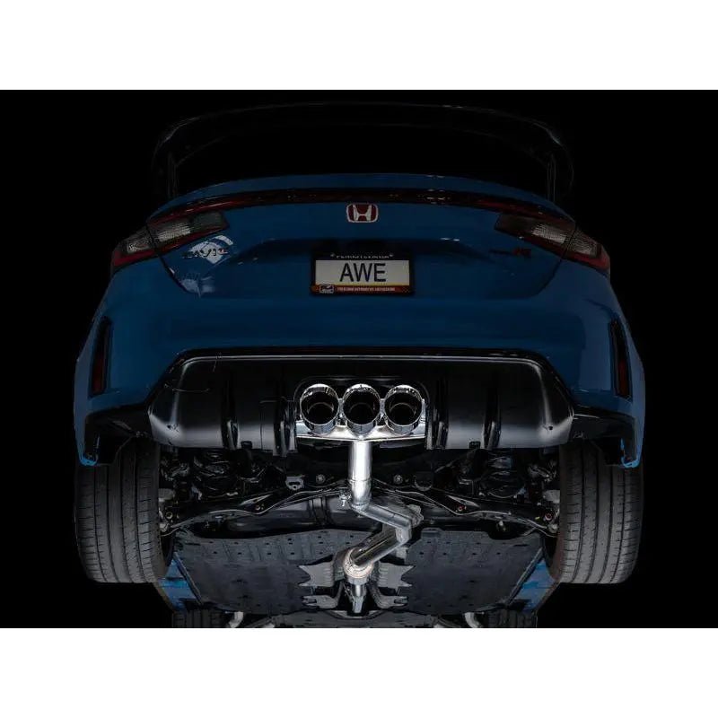 AWE Tuning 2023+ Honda Civic Type R FL5 Track Edition Exhaust w/ Triple Chrome Silver Tips - Get it from Bo