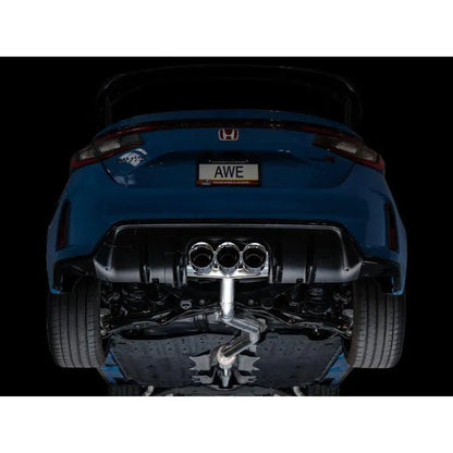 AWE Tuning 2023+ Honda Civic Type R FL5 Track Edition Exhaust w/ Triple Chrome Silver Tips - Get it from Bo