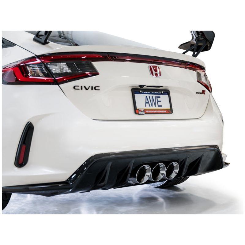 AWE Tuning 2023+ Honda Civic Type R FL5 Track Edition Exhaust w/ Triple Chrome Silver Tips NP Motorsports