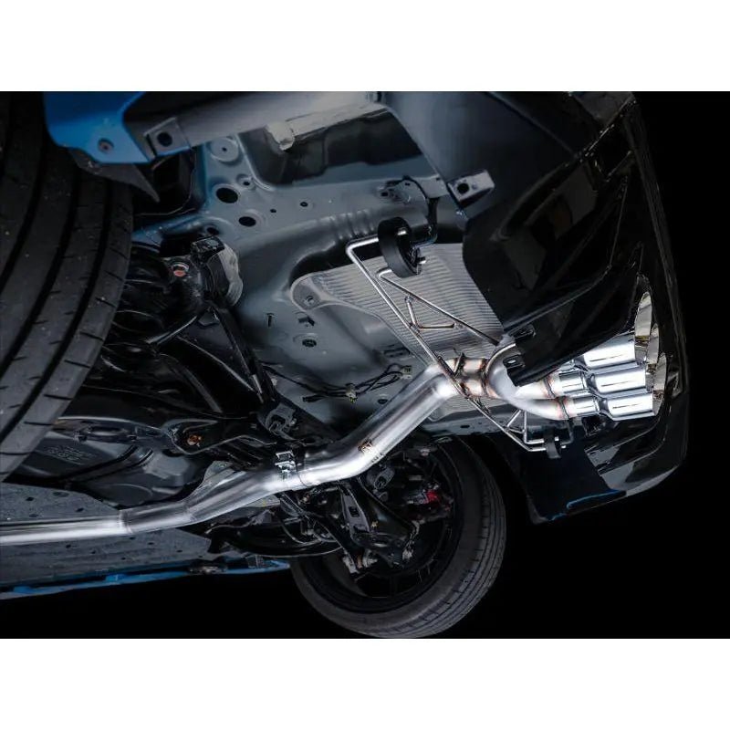 AWE Tuning 2023+ Honda Civic Type R FL5 Track Edition Exhaust w/ Triple Chrome Silver Tips - Get it from Bo