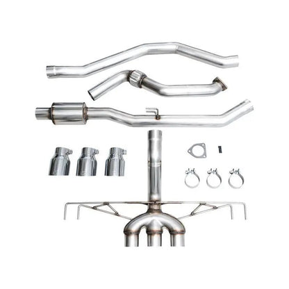 AWE Tuning 2023+ Honda Civic Type R FL5 Track Edition Exhaust w/ Triple Chrome Silver Tips - Get it from Bo