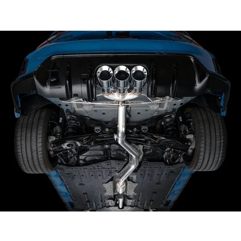 AWE Tuning 2023+ Honda Civic Type R FL5 Track Edition Exhaust w/ Triple Chrome Silver Tips - Get it from Bo