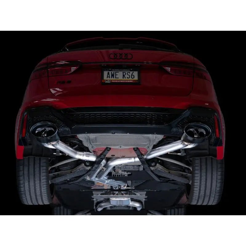 AWE Tuning 21-23 Audi C8 RS6/RS7 SwitchPath Cat-back Exhaust - Diamond Black Tips - Get it from Bo