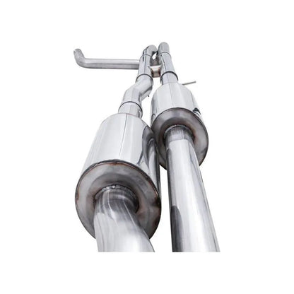 AWE Tuning 22-23 GMC Sierra 1500 AT4X 6.2L 0FG Catback Split Dual (Flat Bumper) - Diamond Black Tips NP Motorsports