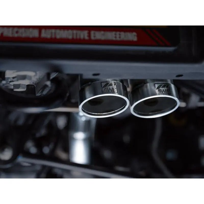 AWE Tuning 22-24 Ford Bronco Raptor 4WD Dual BashGuards Cat-Back SwitchPath Exhaust (No Tips) - Get it from Bo