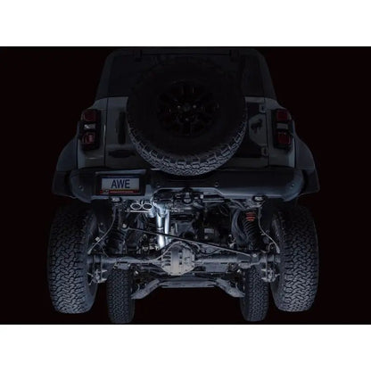 AWE Tuning 22-24 Ford Bronco Raptor 4WD Dual BashGuards Cat-Back SwitchPath Exhaust (No Tips) - Get it from Bo