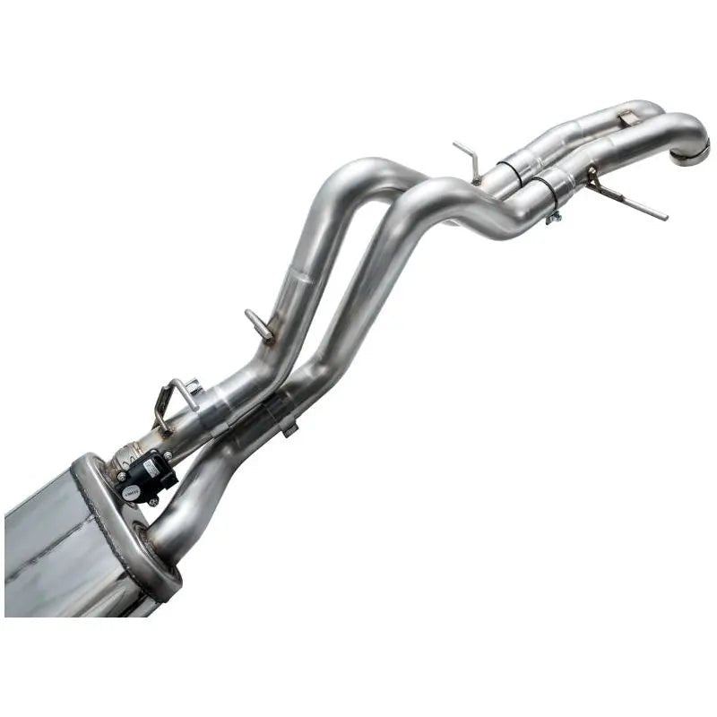 AWE Tuning 22-24 Ford Bronco Raptor 4WD Dual BashGuards Cat-Back SwitchPath Exhaust (No Tips) - Get it from Bo