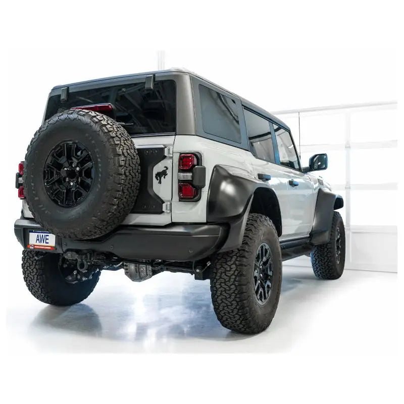 AWE Tuning 22-24 Ford Bronco Raptor 4WD Dual BashGuards Cat-Back SwitchPath Exhaust (No Tips) - Get it from Bo