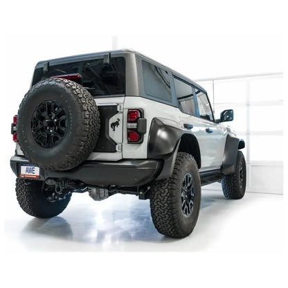 AWE Tuning 22-24 Ford Bronco Raptor 4WD Dual BashGuards Cat-Back SwitchPath Exhaust (No Tips) - Get it from Bo