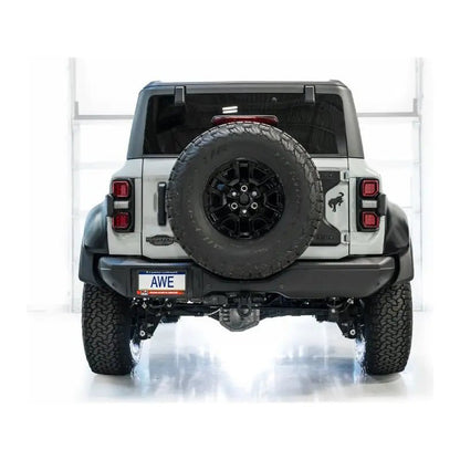AWE Tuning 22-24 Ford Bronco Raptor 4WD Dual BashGuards Cat-Back SwitchPath Exhaust (No Tips) - Get it from Bo