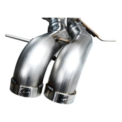 AWE Tuning 22-24 Ford Bronco Raptor 4WD Dual BashGuards Cat-Back SwitchPath Exhaust (No Tips) - Get it from Bo