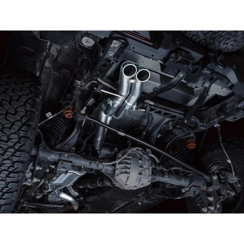 AWE Tuning 22-24 Ford Bronco Raptor 4WD Dual BashGuards Cat-Back SwitchPath Exhaust (No Tips) - Get it from Bo