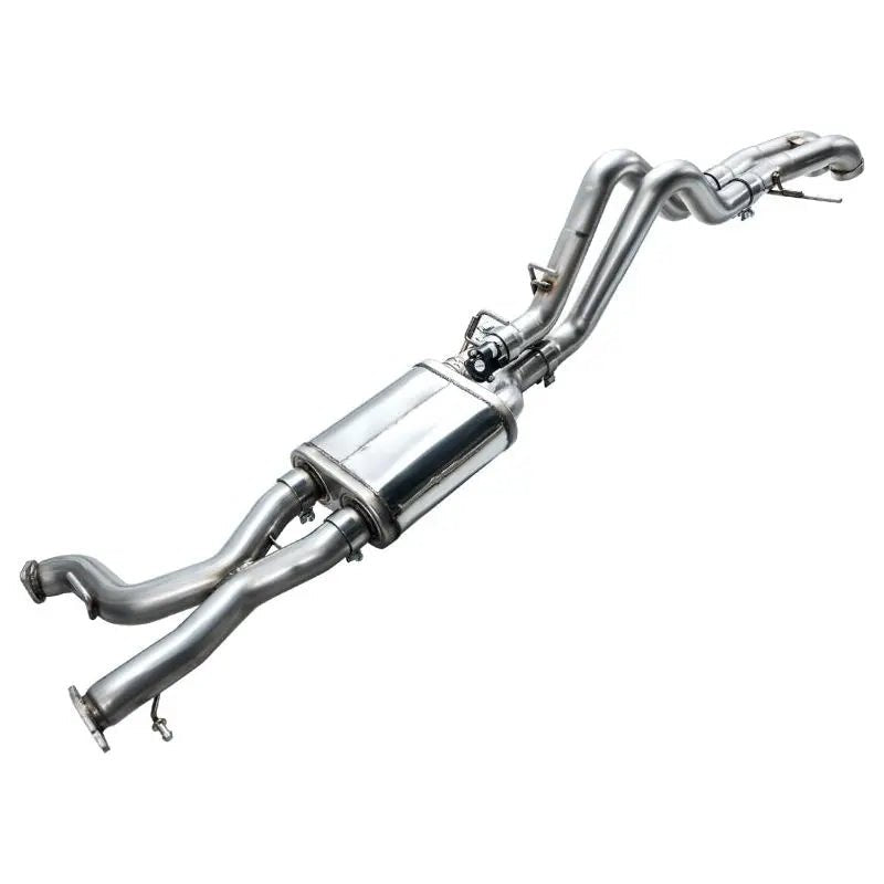 AWE Tuning 22-24 Ford Bronco Raptor 4WD Dual BashGuards Cat-Back SwitchPath Exhaust (No Tips) - Get it from Bo
