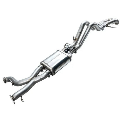 AWE Tuning 22-24 Ford Bronco Raptor 4WD Dual BashGuards Cat-Back SwitchPath Exhaust (No Tips) - Get it from Bo