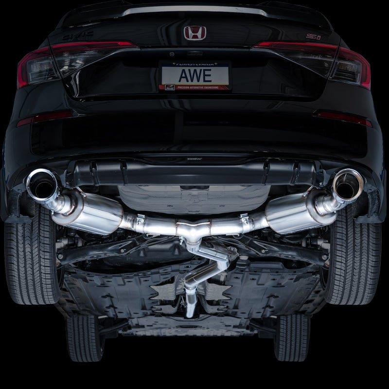 AWE Tuning 22+ Honda Civic Si/Acura Integra Touring Edition Catback Exhaust - Dual Chrome Silver Tip NP Motorsports
