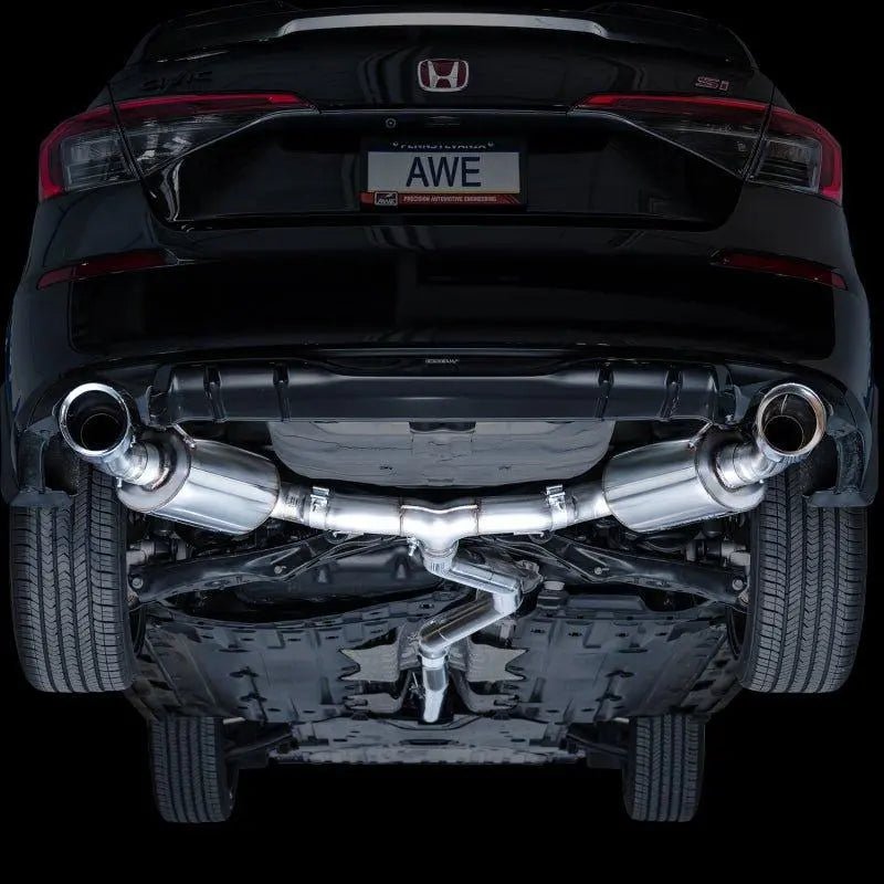 AWE Tuning 22+ Honda Civic Si/Acura Integra Touring Edition Catback Exhaust - Dual Chrome Silver Tip - Get it from Bo