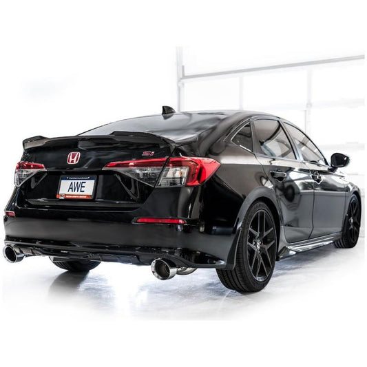 AWE Tuning 22+ Honda Civic Si/Acura Integra Track Edition Catback Exhaust - Dual Chrome Silver Tips NP Motorsports