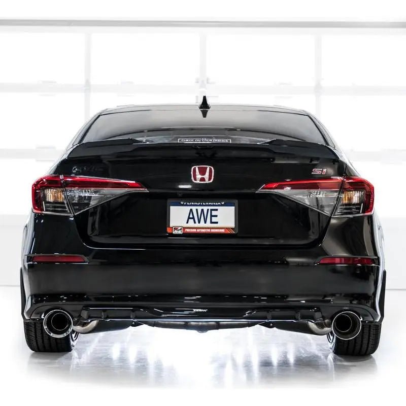 AWE Tuning 22+ Honda Civic Si/Acura Integra Track Edition Catback Exhaust - Dual Chrome Silver Tips - Get it from Bo