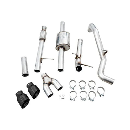 AWE Tuning 4th Gen GM 1500 5.3L 0FG Catback Dual Side Exit (Flat Bumper) - Diamond Tips NP Motorsports