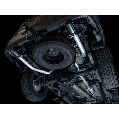 AWE Tuning 4th Gen GM 1500 5.3L 0FG Catback Split Rear Exit (Flat Bumper) - Dual Diamond Tips - Get it from Bo