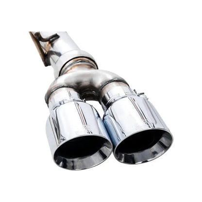 AWE Tuning 4th Gen GM 1500 5.3L 0FG Catback Split Rear Exit (w/ Bumper Cutouts) - Quad Chrome Tips NP Motorsports