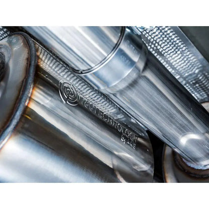 AWE Tuning 4th Gen GM 1500 6.2L 0FG Catback Split Rear Exit (w/ Bumper Cutouts) - Quad Chrome Tips NP Motorsports