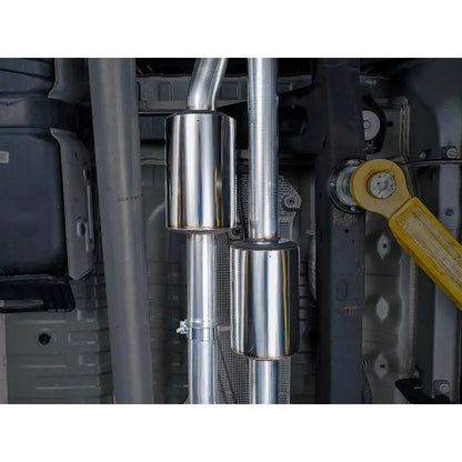 AWE Tuning 4th Gen GM 1500 6.2L 0FG Catback Split Rear Exit (w/ Bumper Cutouts) - Quad Chrome Tips NP Motorsports